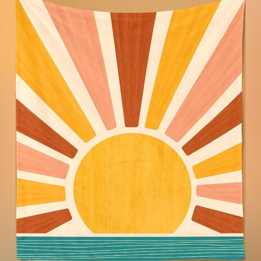 SunnyTime Tapestry with Pink/Blue Tones🌞
